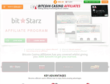 Tablet Screenshot of bitcoincasinoaffiliates.com